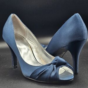 Monet Tamra Bow Peep-Toe Heels